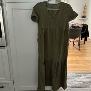 Linen blend BoHo summer dress